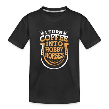Hobby Cheval Hobby Horsing Hobbyhorsing - T-shirt bio Premium Enfant - noir - Devant