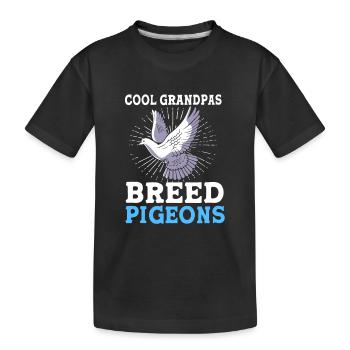 Pigeons Pigeon - T-shirt bio Premium Enfant - noir - Devant