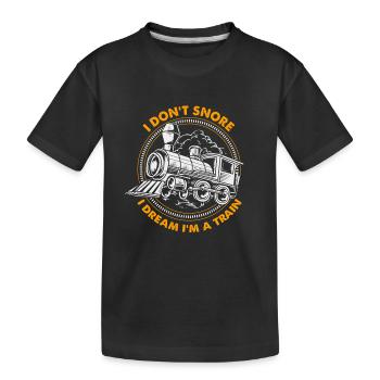Model Railway Model Making Model Maker - Kids' Premium Organic T-Shirt - black - Front