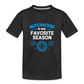 Casse-noisette de Noël - T-shirt bio Premium Enfant - noir - Devant