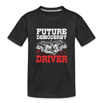 Derby de démolition - T-shirt bio Premium Enfant - noir - Devant