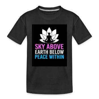 Zen Meditation Buddhism Buddhist Buddha Chakra - Kids' Premium Organic T-Shirt - black - Front