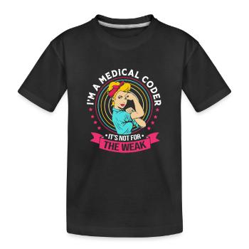Programmierer Medizin - Kinder Premium Bio T-Shirt - Schwarz - Vorne