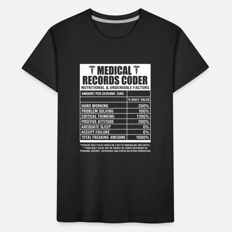 Medical Programmer Medical Coder Kids' Premium Organic T-Shirt