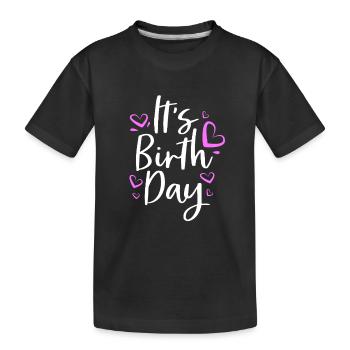 Midwife - Kids' Premium Organic T-Shirt - black - Front