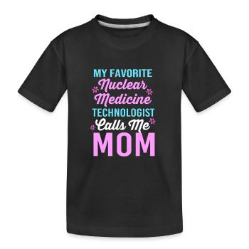 Nuklear Nuklearmedizin Atom Radiologie - Kinder Premium Bio T-Shirt - Schwarz - Vorne