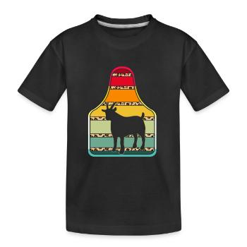 Éleveurs de bétail - T-shirt bio Premium Enfant - noir - Devant