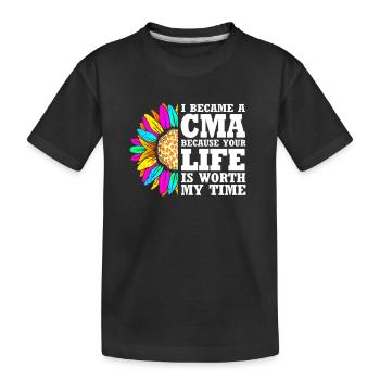 Assistant médical MFA - T-shirt bio Premium Enfant - noir - Devant