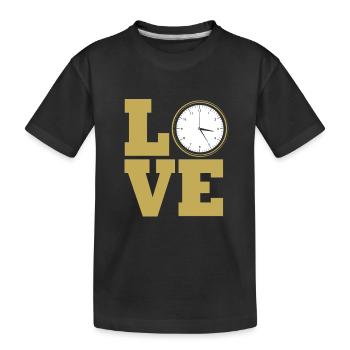Horloge mécanique - T-shirt bio Premium Enfant - noir - Devant