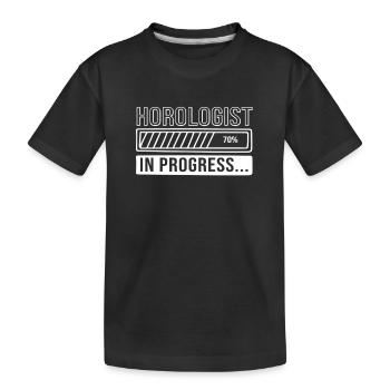 Horloge mécanique - T-shirt bio Premium Enfant - noir - Devant