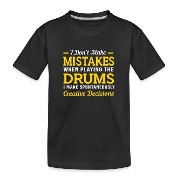 Tambours Tambours Baguettes - T-shirt bio Premium Enfant - noir - Devant