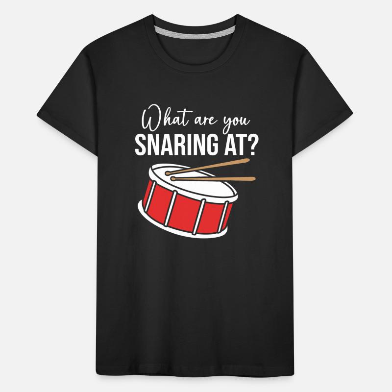 Drums Drummers Drumsticks Kids' Premium Organic T-Shirt