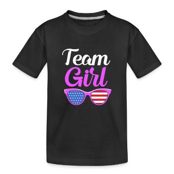 Baby Party Juli Team Girl - Kinder Premium Bio T-Shirt - Schwarz - Vorne