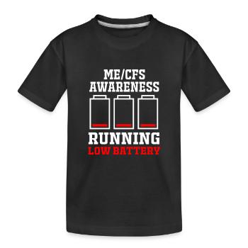 ME CFS - Kids' Premium Organic T-Shirt - black - Front