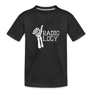 MRI Radiologist Radiology Rad Tech X-ray - Kids' Premium Organic T-Shirt - black - Front