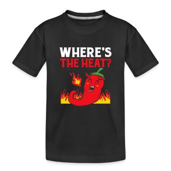 Jalapeno Chipotle Chilli Chilischote Scharf Chili - Kinder Premium Bio T-Shirt - Schwarz - Vorne