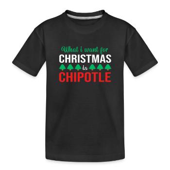Piment épicé Chipotle Piment Piment Jalapeño Piment - T-shirt bio Premium Enfant - noir - Devant