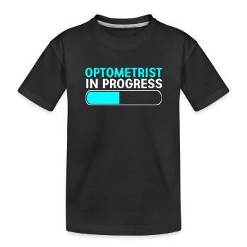 Optician Ophthalmologist - Kids' Premium Organic T-Shirt - black - Front