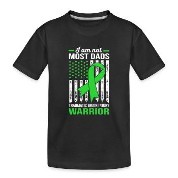 Car accident Traumatic brain injury Traumatic brain injury - Kids' Premium Organic T-Shirt - black - Front