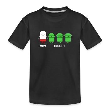 Drilling Mutter Mama - Kinder Premium Bio T-Shirt - Schwarz - Vorne