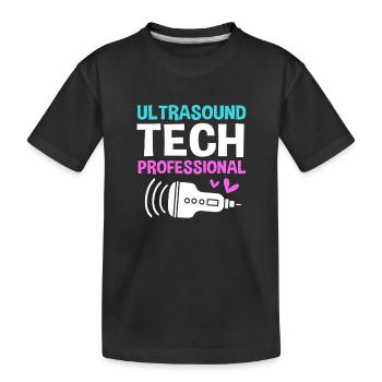 Technicien en ultrasons Technicien en ultrasons - T-shirt bio Premium Enfant - noir - Devant