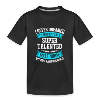 Infirmière Hôpital Infirmière Cadeau - T-shirt bio Premium Enfant - noir - Devant