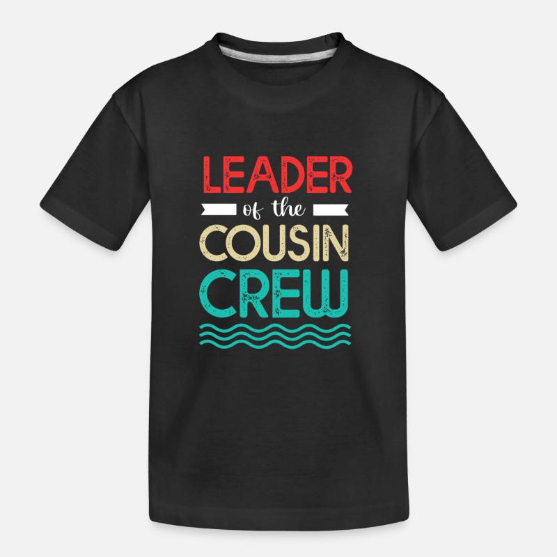 Cousin Crew - Kinder Premium Bio T-Shirt - Schwarz