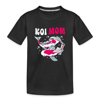 Koi Koi Koi Koi Koi Koi Poisson Koi Carpe Koi - T-shirt bio Premium Enfant - noir - Devant