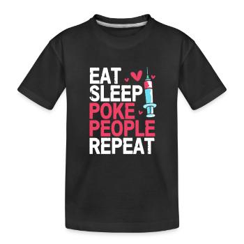 Phlebotomist Nurse Nurse Blood Sampling - Kids' Premium Organic T-Shirt - black - Front