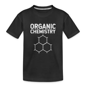 Strukturformel Chemie Wissenschaft Physik Labor - Kinder Premium Bio T-Shirt - Schwarz - Vorne