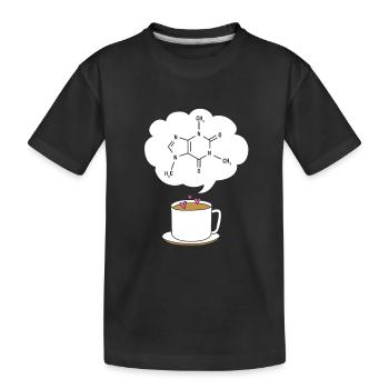 Chemie Wissenschaft Physik Labor Strukturformel - Kinder Premium Bio T-Shirt - Schwarz - Vorne