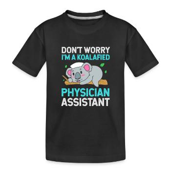 MFA PA Physician Assistant Nursing Physician Assistant - Kids' Premium Organic T-Shirt - black - Front