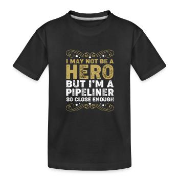 Montage Installateur Schlosser - Kinder Premium Bio T-Shirt - Schwarz - Vorne