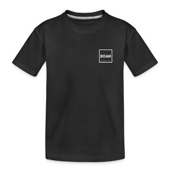 BOAH REIN IN DIE FUTTERLUKE - Kinder Premium Bio T-Shirt - Schwarz - Vorne