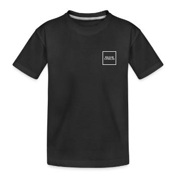 REIN IN DIE FUTTERLUKE - Kinder Premium Bio T-Shirt - Schwarz - Vorne