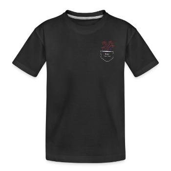 Pocket Feuerwerk 1 - Kinder Premium Bio T-Shirt - Schwarz - Vorne