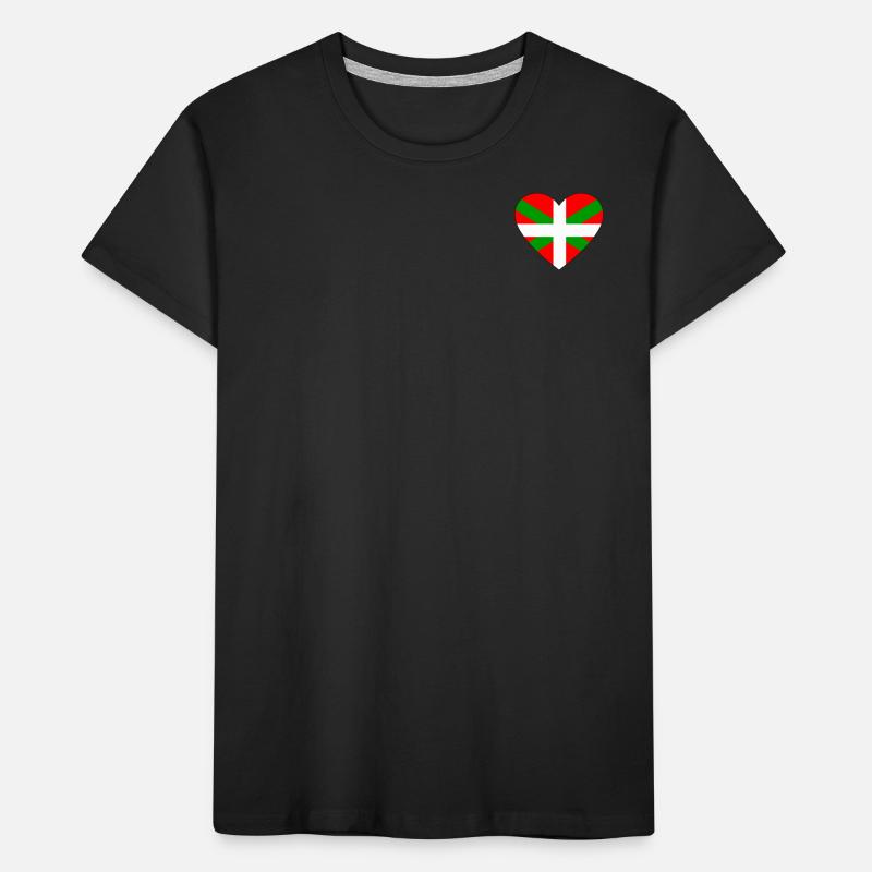 Drapeau basque coeur T-shirt bio Premium Enfant