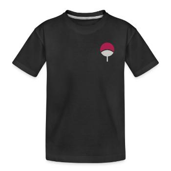 Naruto Logo Poitrine Symbole Du Clan Uchiha - T-shirt bio Premium Enfant - noir - Devant