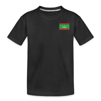 Drapeau de la Mauritanie - T-shirt bio Premium Enfant - noir - Devant