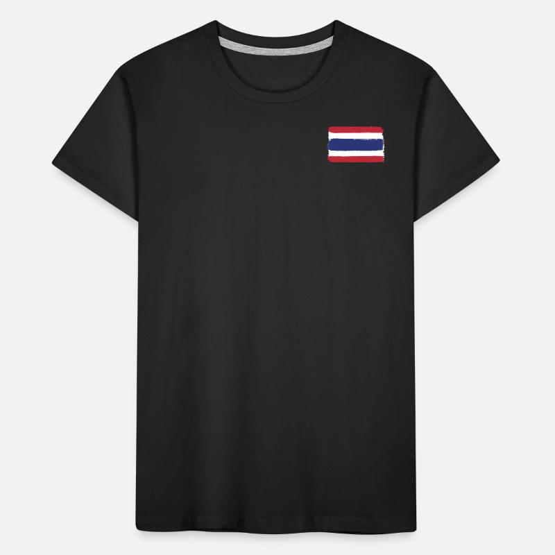 Drapeau de la Thaïlande look utilisé T-shirt bio Premium Enfant