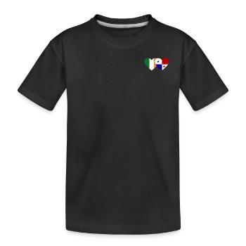 Ireland Panama flag - Kids' Premium Organic T-Shirt - black - Front