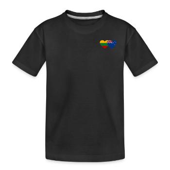 Lituanie Drapeau néo-zélandais - T-shirt bio Premium Enfant - noir - Devant
