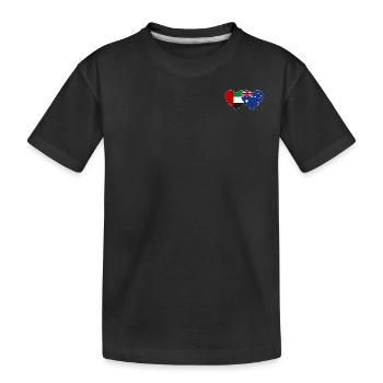 Vereinigte Arabische Emirate Australien Flagge - Kinder Premium Bio T-Shirt - Schwarz - Vorne
