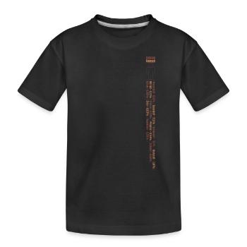 Zutaten Mensch (Chemische-Bestandteile-Edition) - Kinder Premium Bio T-Shirt - Schwarz - Vorne