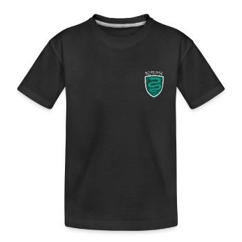 Harry Potter Slytherin Logo small - Kids' Premium Organic T-Shirt - black - Front
