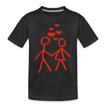liebe - T-shirt bio Premium Enfant - noir - Devant