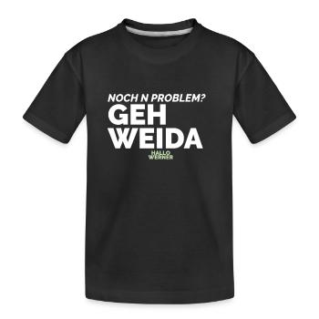 Hallo Werner 2 - Kinder Premium Bio T-Shirt - Schwarz - Vorne