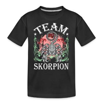 Sternzeichen Skorpion - Kinder Premium Bio T-Shirt - Schwarz - Vorne