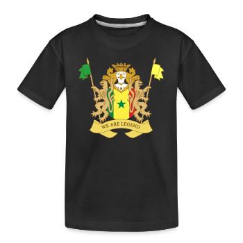 BLASON SENEGAL - T-shirt bio Premium Enfant - noir - Devant