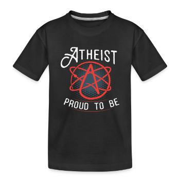 ATHEIST fier d'être / ATHEISME - T-shirt bio Premium Enfant - noir - Devant